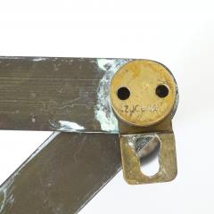 Luigi Caccia Dominioni Luigi Caccia Dominioni Adjustable Brass Coat Rack for Azucena Italy 1950s - 4168843