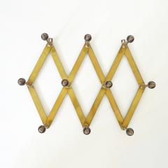 Luigi Caccia Dominioni Luigi Caccia Dominioni Adjustable Brass Coat Rack for Azucena Italy 1950s - 4168845