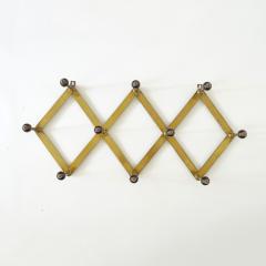 Luigi Caccia Dominioni Luigi Caccia Dominioni Adjustable Brass Coat Rack for Azucena Italy 1950s - 4168846