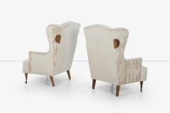 Luigi Caccia Dominioni Luigi Caccia Dominioni Ambrosianeum High Back Lounge Chairs - 2796081