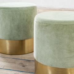 Luigi Caccia Dominioni Luigi Caccia Dominioni Pair of Poufs mod Cilindro for Azucena 60s - 3220266