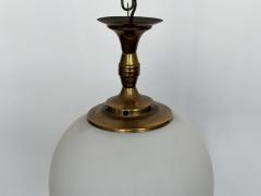 Luigi Caccia Dominioni Luigi Caccia Dominioni ceiling pendants in opaline glass and brass attributed - 4562139