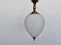 Luigi Caccia Dominioni Luigi Caccia Dominioni ceiling pendants in opaline glass and brass attributed - 4562140