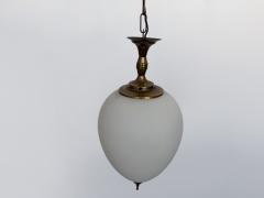 Luigi Caccia Dominioni Luigi Caccia Dominioni ceiling pendants in opaline glass and brass attributed - 4562142