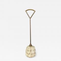 Luigi Caccia Dominioni Luigi Caccia Dominioni for Azucena Brass and Marble Doorstop Mid Century - 3652217