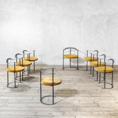 Luigi Caccia Dominioni Luigi Caccia Dominioni for Azucena Set of 8 Chairs mod P4 Catilina - 4463469