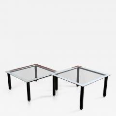 Luigi Caccia Dominioni Set of Two Fasce Cromate Coffee Tables by Luigi Caccia Dominioni for Azucena - 4728780