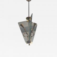 Luigi Fontana Italian Midcentury Glass Chandelier Pendant by Luigi Fontana - 1762264