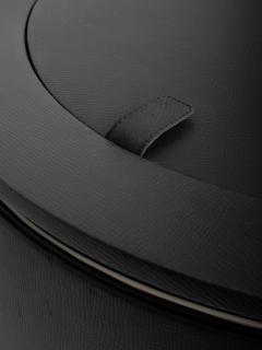 Luigi Massoni Black Dilly Dally vanity by Luigi Massoni for Poltrona Frau Italy c1968 - 4750607