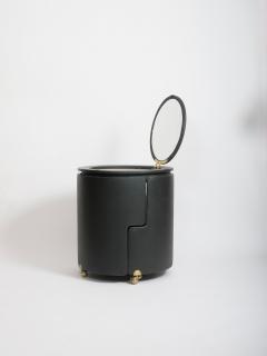 Luigi Massoni Black Dilly Dally vanity by Luigi Massoni for Poltrona Frau Italy c1968 - 4750629