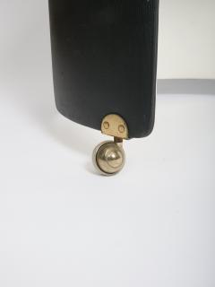 Luigi Massoni Black Dilly Dally vanity by Luigi Massoni for Poltrona Frau Italy c1968 - 4750630