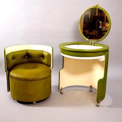 Luigi Massoni Green Dilly Dally Vanity unit by Luigi Massoni for Poltrona Frau Italy 1968 - 3352068