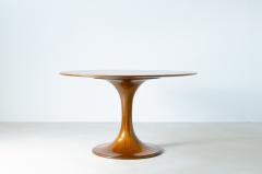 Luigi Massoni Rare elegant mahogany table with turned and veneered base  - 2825573