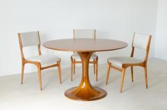 Luigi Massoni Rare elegant mahogany table with turned and veneered base  - 2988559