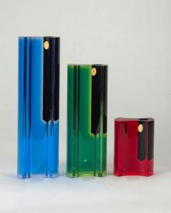 Luigi Massoni Set Of Rare 3 Solifleurs by Guzzini - 4075646