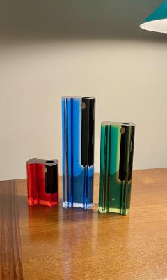 Luigi Massoni Set Of Rare 3 Solifleurs by Guzzini - 4075676