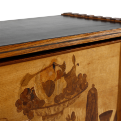 Luigi Scremin 1950s Luigi Scremin inlay cabinet for Mobili dArte Fratelli - 4093586