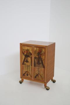 Luigi Scremin Italian cabinet Bar by Marino Meo production Fratelli Sremin original label - 1585232