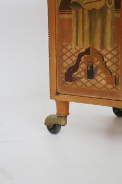 Luigi Scremin Italian cabinet Bar by Marino Meo production Fratelli Sremin original label - 1585233