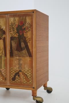 Luigi Scremin Italian cabinet Bar by Marino Meo production Fratelli Sremin original label - 1585234