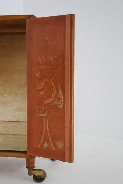 Luigi Scremin Italian cabinet Bar by Marino Meo production Fratelli Sremin original label - 1585236
