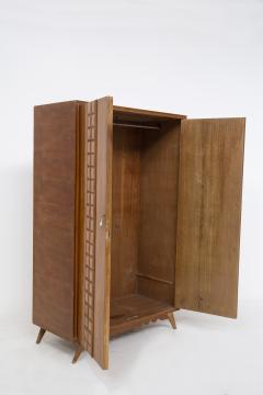 Luigi Scremin Luigi Scremin Wardrobe for Gentleman in Walnut with Ashlars and Brass - 2198999