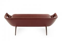 Luigi Tiengo Exceptional Sofa in Chianti Leather by Luigi Tiengo for Cimon Montr al 1963 - 799741