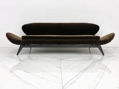 Luigi Tiengo Luigi Tiengo No 500 13 Sofa in Chocolate Mohair for Cimon Montr al 1960s - 3889157