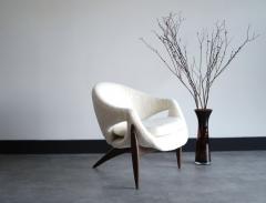 Luigi Tiengo Sculptural Lounge Chairs in Shearling by Luigi Tiengo Canada C 1960s - 3994576