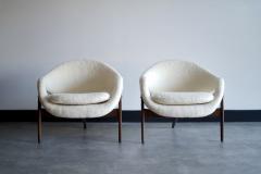 Luigi Tiengo Sculptural Lounge Chairs in Shearling by Luigi Tiengo Canada C 1960s - 3994577