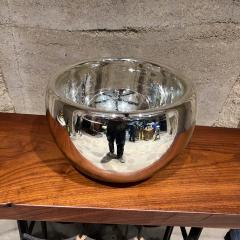 Luis Barragan 1950s Silver Large Mercury Glass Bowl Style Luis Barragan Mexico - 3503605