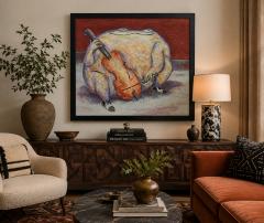 Luis Castellanos Valui La Rana Solista Mexican Oil Painting Mexico 2005 - 4766297