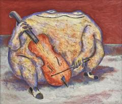Luis Castellanos Valui La Rana Solista Mexican Oil Painting Mexico 2005 - 4766311