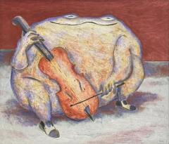 Luis Castellanos Valui La Rana Solista Mexican Oil Painting Mexico 2005 - 4767480