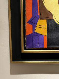 Luis Seoane Cubist Figural Composition Oil on Canvas Signed 1957 - 4754268