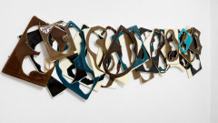Luisa Restrepo SERIADA glass wall installation glass art piece - 4578340