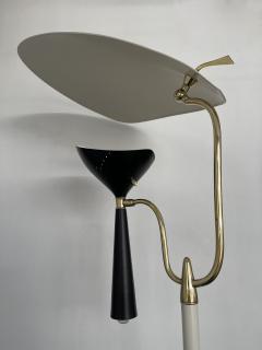 Lumen Milano Italian Mid Century Modern Metal and Brass Floor Lamp by Lumen 1950s - 1941873