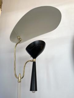 Lumen Milano Italian Mid Century Modern Metal and Brass Floor Lamp by Lumen 1950s - 1941875