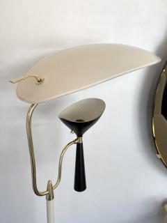 Lumen Milano Italian Mid Century Modern Metal and Brass Floor Lamp by Lumen 1950s - 1941877