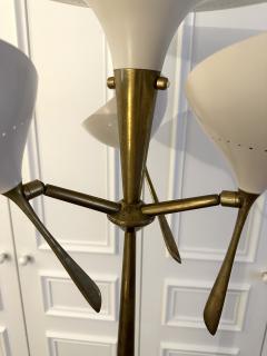 Lumen Milano Italian Mid Century Modern Metal and Brass Floor Lamp by Lumen 1950s - 3276680