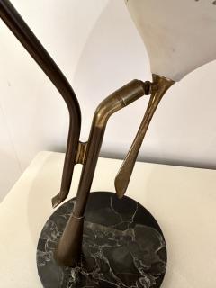 Lumen Milano Mid Century Desk Lamp Painted Metal Brass Marble by Lumen Italy 1950s - 3156080