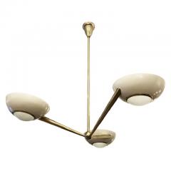 Lumen Milano Three Arm Chandelier by Lumen Italy 1960s - 951200