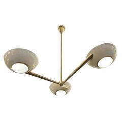 Lumen Milano Three Arm Chandelier by Lumen Italy 1960s - 951204