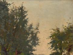 Luminism Constant Leemans 1871 1945 Luminist Landscape with Haystack - 1996170