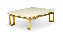 Luten Clary Stern Inc American High Style Fossil Stone and Satin Brass Coffe - 4630743