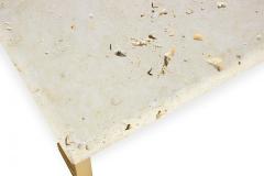 Luten Clary Stern Inc American High Style Fossil Stone and Satin Brass Coffe - 4630748