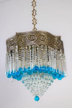 Luxurious Art Deco Crystal Chandelier Italy 1930  - 3962242