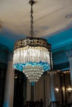 Luxurious Art Deco Crystal Chandelier Italy 1930  - 3962244