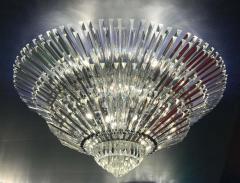 Luxurious Contemporary Italian Murano Glass Triedi Ceiling Light - 1898595