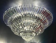 Luxurious Contemporary Italian Murano Glass Triedi Ceiling Light - 2560292